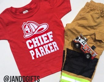 Firefighter Birthday Shirt, Fireman Birthday Shirt, Firetruck Birthday Shirt, Firefighter Birthday Party, Firefighter shirt, Fireman shirt