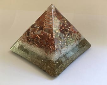 Carnelian | Orgone Pyramid | Energy Device | Crystal Healing | Emf Protection | Pyramid | Chakra | ORGONE ENERGY PYRAMID