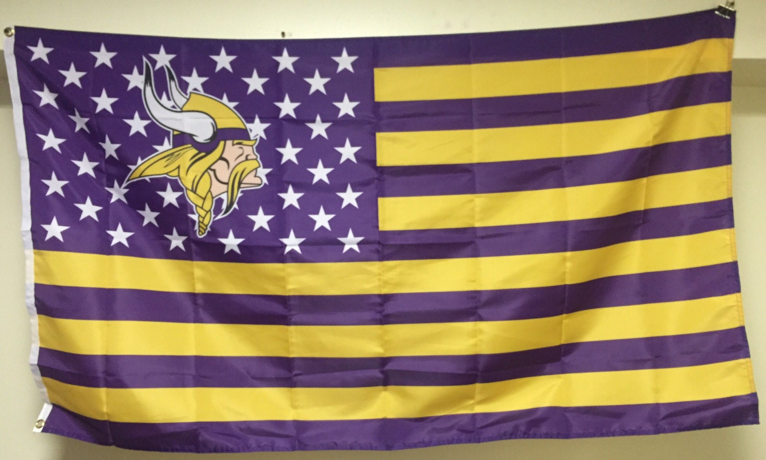 Minnesota Vikings Flag Banner 3 x 5 US USA Stars and Stripes
