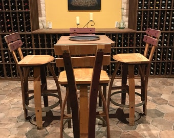 The Serenity Stool -Handmade Barrel Bar Stool