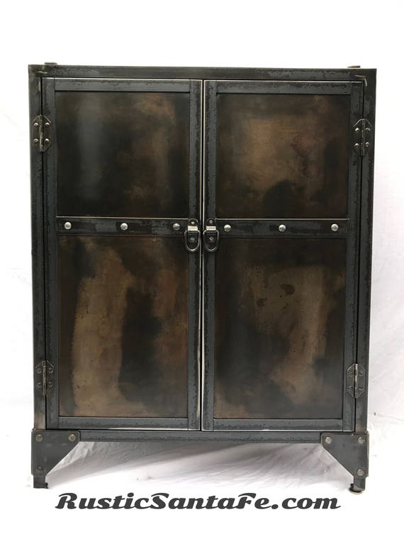 Industrial steel liquor urban end table/sofa table/