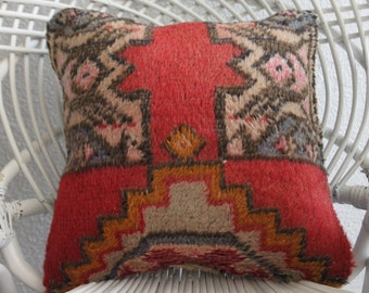 cushions couch pillows 16x16 red carpet pillow ancient carpet cushion vintage turkish carpet pillow 16" x 16" floor carpet cushion 1931