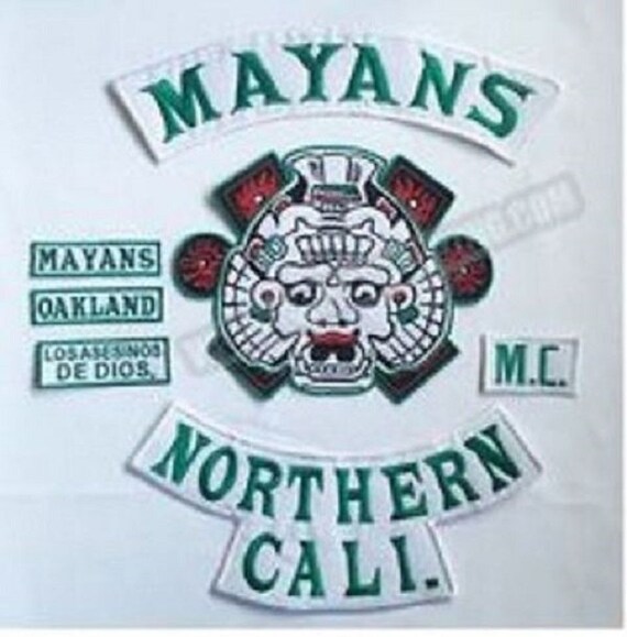 Items similar to Mayans Motorcycle Club Patch set on Etsy