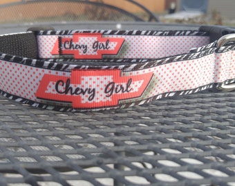 Chevy chic inspired dog collar