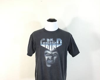 90's dr.grind hard rock band t-shirt 100% cotton made in usa size XL