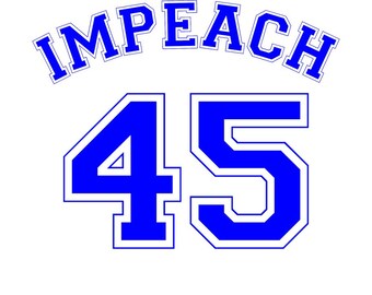 Impeach 45 | Impeach Trump decal