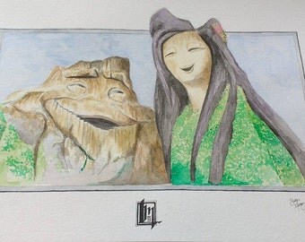 I LAVA YOU - Lava - Pixar - A3 print on textured watercolour paper