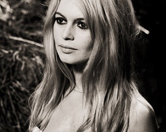 Brigitte Bardot Portrait Photo Art Poster Print