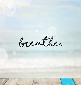 Breathe decal/ laptop decal/ inspirational/ car decal/ yeti/