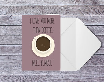 Coffee pun card | Etsy