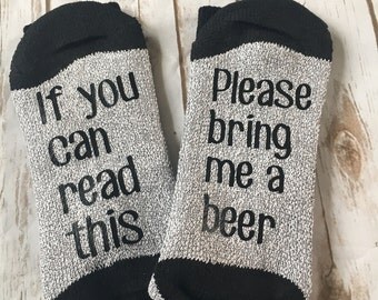 If you can read this please bring me beer socks