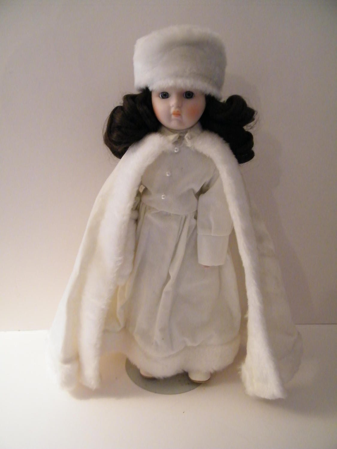 Used Doll from House of LLoyd Porcelain Doll Vintage Winter