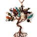 Tree Of Life Birthstone Pendant Necklace - Sterling Silver With Gemstone Beads - View #9
