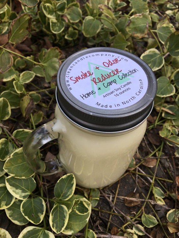 Smoke and Odor Reducer Candle // Soy Candle // Pet Odor Eliminator // 16 oz // Gift // Kitchen // Home // Gift for Her
