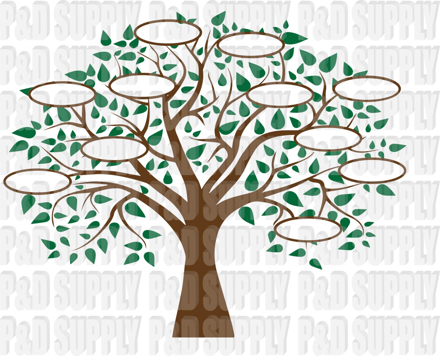 Family Tree 11 SVG DXF Digital cut file for cricut or