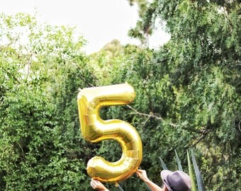Large Number Balloons, First Birthday, Graduation Party, Anniversary Party, 30th Birthday, Sweet 16, Large Balloons, Gold,21st Birthday