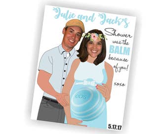Eos Lip Balm Baby Couples Photo Shower Favor, Baby Shower Fabor, Baby Bump Baby Shower Favor, EOS Lip Balm Baby Bump, Printable Favor