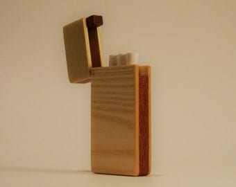 Cigarette case - cigarette travel case - joint case - stash box- weed box - wood box - gifts for him - gifts for her - gift ideas