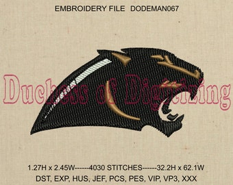 Wildcats Mascot Embroidery Design, Wildcats Embroidery File, School Mascot Embroidery Design, Mascot Embroidery File, DODEMAN067