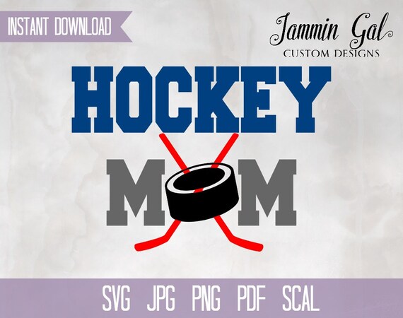 Download INSTANT DOWNLOAD Hockey Mom svg png pdf scal jpg
