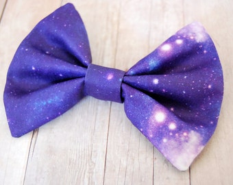 Purple Galaxy Outer Space Bow // Stars, Universe, Cosmos, Future, Novelty