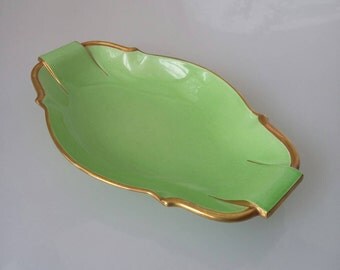 Carlton Ware Christmas Dish | Verte Royal Decorative Dish, Jewelry Dish, Candy Dish, Vintage Carltonware, Christmas Serving Dish, Elegant