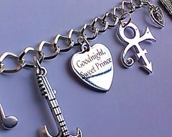Prince Memorial Charm Bracelet