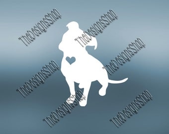 Preppy Pitbull Vinyl Cut File | Pitbull Breeder | Pitbull Mom | Pitbull Dad | Pitbull Family | Svg Dxf PDF Silhouette Cricut | 174