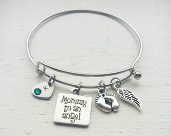 Miscarriage bracelet- infant loss bracelet- memorial bracelet- gift for miscarriage- gift for infant loss- memorial jewelry- personalized