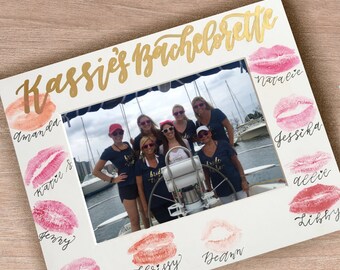 Handlettered 8x10" White Matte Picture Frame, Bachelorette, Baby Shower, Wedding Gift