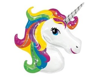 Unicorn Balloon 33" | Unicorn Rainbow Party Balloon | Unicorn Decor