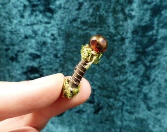 Miniature Wand with Brown Sphere - Fairies, Magic Wand, Gift, Tooth Fairy, Fairy Accessories, Mystical, Miniature, Fairy Garden, Fairy House