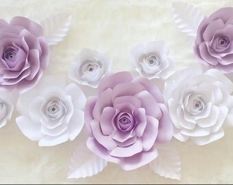 Paper Flower Template Kit - DIY - Home Decor - Party Decor - Photo BackDrop - Paper Flower Wall - Wedding Decor - Nursery Decor