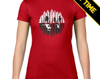 Glow in the Dark! | Stranger Things - Upside Down | Sci Fi | Dustin Mike Lucas & Will | 80's | Fan Made | Women's T Shirt