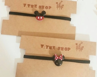 Mickey Mouse inspired chokers, choker, chokers, minnie chokers, disney, necklace, disney necklace, disney choker, mickey necklace