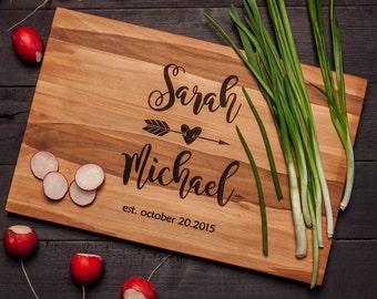 Personalized Wedding Cutting Board | Engraved Cutting Board | Housewarming Gift | Custom Cutting Board | Wedding Gifts Personalized W13