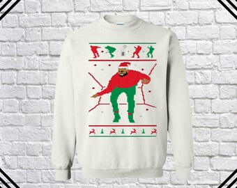 Drake Hotline Bling Sweatshirt Drake Sweater Christmas Drake Sweater Christmas Sweasthirt Christmas Crewneck Sweatshirt Sweater Hoodies