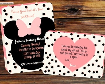 Minnie Mouse Birthday Invitation