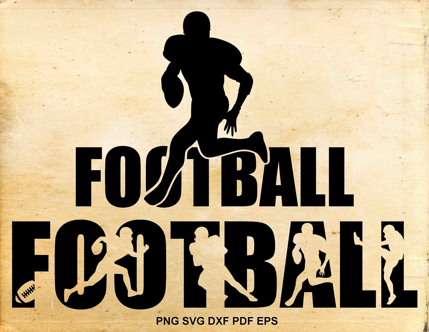 Download Football svg files Football clipart silhouette Shirt design