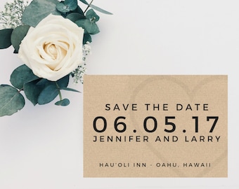 Save The Date Template, Minimalist Save The Date, Printable Save The Date, RustIc Save The Date, DIY Save The Date, Save The Date Cards, PDF