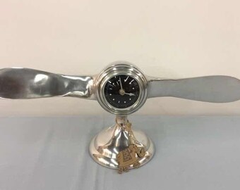 Clock, Airplane Propeller-- Reproduction of Vintage Art Deco Style