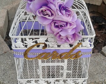 Large Wedding Card Box /Wedding Bird Cage / Birdcage Card Holder / Wedding/ Card Box/Bird Cage/ Reception/Large Card Holder/ Bird