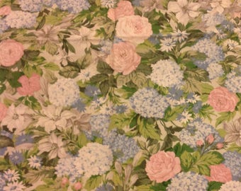 Arthur Sanderson ' flower Show ' fabric shabby chic floral roses and lilacs