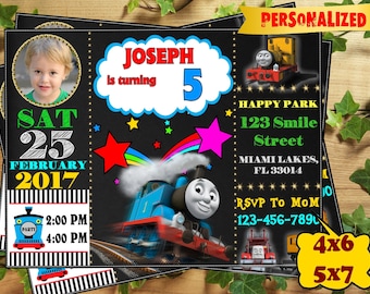 Thomas Train Birthday Invitation / Thomas Train Invitation Birthday / Thomas Birthday Invitation / Train Birthday Invitation / Thomas Train