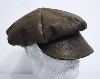 Unisex gavroche hat in GENUINE OSTRICH - Cappello unisex modello gavroche in vero struzzo