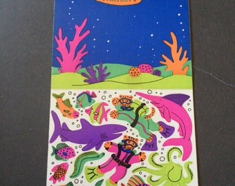 Sandylion vintage 1983 very rare maxi activity underwater fantasy stickers