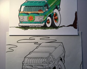 Mystery machine van | Etsy