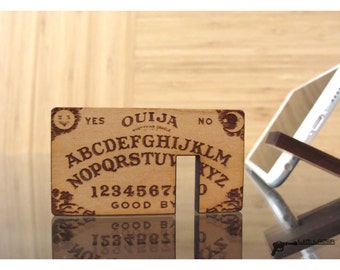 Ouija Board Portable Phone Stand for Streaming and Viewing // Wooden Phone Stand