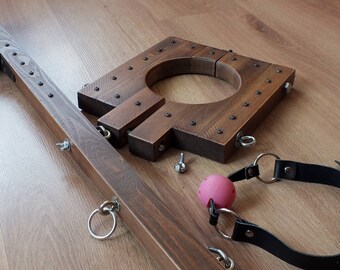 BDSM collar | Neck cuffs | Dungeon furniture | BDSM furniture | Slave | Bondage | Mature | Domination | Erotic Furniture | Kink | BDSM cuffs