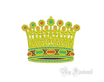 Crown Embroidery Designs 1 size Instant Download